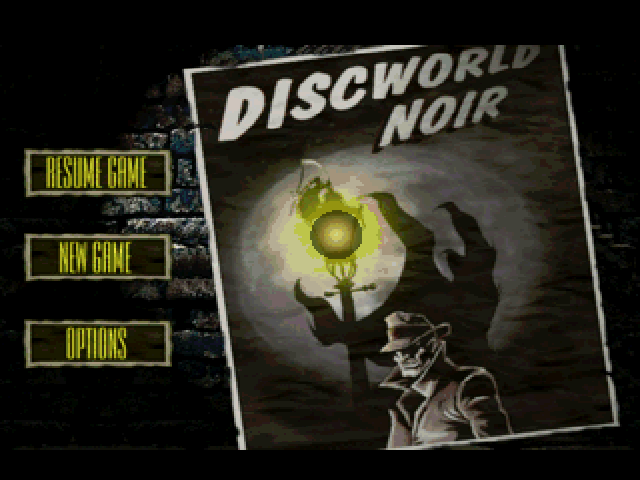 DiscWorld title screen for Playstation